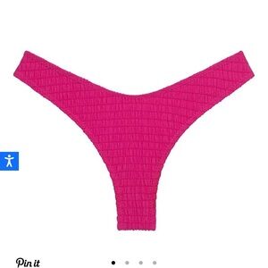 Hibiscus Scrunch Lulu (Zig Zag Stitch) Bikini Bottom size S